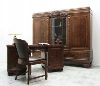Антиквариат кабинет-библиотека стол кресло 40-х годов после реставрации