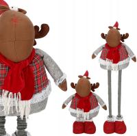 ŚWIĄTECZNA OZDOBA STOJĄCY RENIFER 95cm XXL DUŻY TELESKOPOWY DEKORACJA