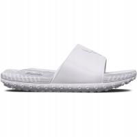Męskie klapki Under Armour UA Project Rock 3 SL - białe