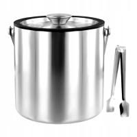 Wiaderko na lód ze stali nierdzewnej Przenośny wystrój Solidne wiadro na napoje Chill 3 L