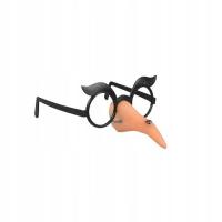 OKULARY CZAROWNICY WIEDŹMY Z NOSEM HALLOWEEN