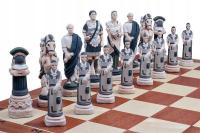 Шахматы мрамор инкрустация подарок 60x60