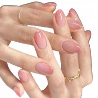 НАКЛАДНЫЕ НОГТИ ТИПСЫ ОВАЛЬНЫЕ ТЕЛЕСНЫЕ РУМЯНА ОВАЛЬНЫЕ ОМБРЕ САМОКЛЕЮЩИЕСЯ 24 ШТ