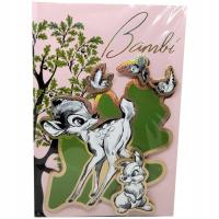 Kartka urodzinowa Z życzeniami 3D Jelonek Bambi Disney A5 23 x 16cm