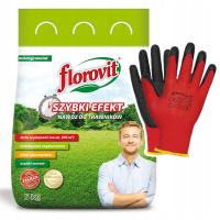 Nawóz do trawy na wiosnę Florovit SZYBKI EFEKT 5kg+GRATIS rękawice