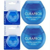 Nić Dentystyczna do Zębów Curaprox DF 834 Lekko Woskowana Taśma 2szt.