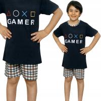 Хлопковая пижама для мальчиков с короткими рукавами
