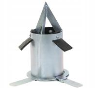 Дренажный клапан для большого мешка 255 мм отверстие 109 мм оцинкованное АК18-091