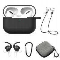 ZESTAW 5w1 ETUI HACZYK LINKA CASE NA SŁUCHAWKI AIRPODS PRO GEN 2 GEN 1