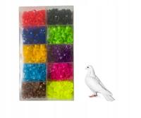 ZNACZNIKI OBRĄCZKI DLA GOŁĘBI PTAKÓW 8 MM PACZKA 500 SZT MIX 10 KOLORÓW