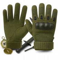 Тактические Перчатки Военные Защитные Мотоцикл Выживания Зеленый