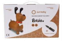 2X Skoczek gumowy SUN BABY Reksio J06.017.1.1 Brązowy