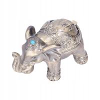 Popielniczka na cygara Vintage słoń, odporna na wiatr, wytłoczona IK