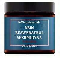 NMN RESWERATROL SPERMIDYNA Anti Aging MIX Mononukleotyd Nikotynamidu