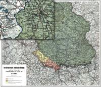 Старая карта 47 Верхняя Силезия карта границы Опольского округа после договора 1919 г.