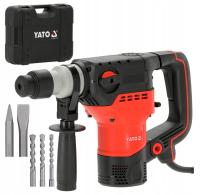 YATO УДАРНЫЙ МОЛОТОК SDS PLUS 1500 ВТ 6J 3 ФУНКЦИИ ДОЛОТО ЧЕХОЛ
