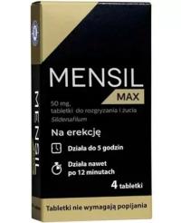 Mensil Max Sildenafil 50mg препарат для эрекции 4 таблетки