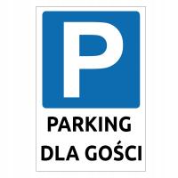Tabliczka znak PARKING DLA GOŚCI 40x60cm DIBOND tablica parkingowa