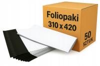 Foliopaki kurierskie 310x420 mm 50szt koperty foliowe mocne białe A3 50 szt
