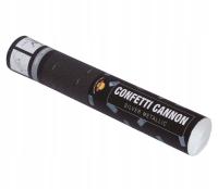 ARMATA TUBA STRZELAJĄCA SREBRNE KONFETTI METALIZOWANE 30 CM WESELE KOMUNIA