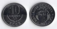 KOSTARYKA 2021 10 COLONES STAL