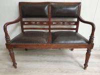 krzesło kolonialne XIX wiek 1900 stare zabytek indrustionalny dwójka