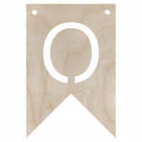 DREWNIANY PROPORCZYK GIRLANDA DO POKOJU DZIECKA LITERKA DO POWIESZENIA O