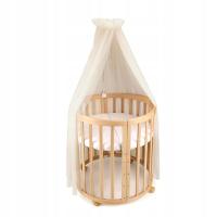 Балдахин из тюля Waldin для детской кроватки Champagne