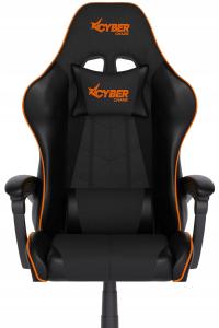 Fotel gamingowy Cyber Chairs Select Orange tkanina czarny