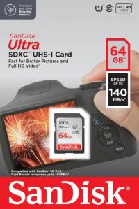 Karta SanDisk Ultra SDXC 64GB 140MB/s UHS-I OKAZJA