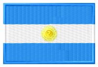 Naszywka flaga Argentyny Argentyna haftowana z termofolią 7 cm szeroka