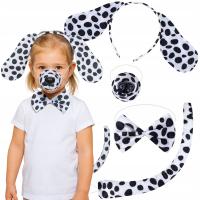 STRÓJ PIESKA PRZEBRANIE PIESEK DALMATYŃCZYK OGON OPASKA NOSEK ZWIERZĄTKO