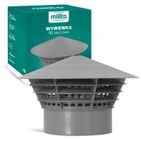 Wywiewka KANALIZACYJNA 110 Daszek Kominek PCV Odpowietrznik Napowietrzac Q7