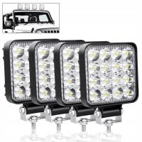 4x lampa robocza LED halogen 48W 12-24V do ciągnika traktora koparki ZESTAW