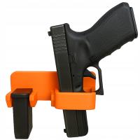 Магнитный держатель для пистолета ComboDock для сейфа оранжевый правый