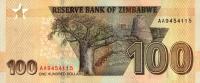 Zimbabwe 100 $ Baobab 2020 P-106
