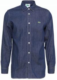 Lacoste мужская повседневная рубашка с длинным рукавом обычный хлопок размер L