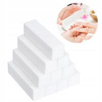 100x полировальный блок для ногтей белый матовый