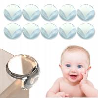 10 SZT. ZABEZPIECZENIE NA ROGI STOŁU MEBLI BEZBARWNE MOCNY KLEJ ESTETYCZNE