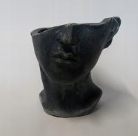 Doniczka-osłonka.Antyczna głowa.H-19cm