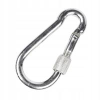 Karabińczyk do lin z zabezpieczeniem DIN5299D 8mm karabinek strażacki