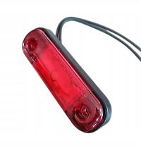 Światło Lampa Obrysówka Obrysowa pozycyjna czerwona tylna diodowa 3 led