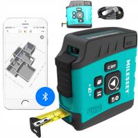 Лазерный дальномер приложение TEL 40M BT LCD рулетка 5M USB измерительные функции