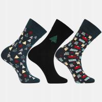 SKARPETY ŚWIĄTECZNE Męskie PREZENT Skarpetki 3-PAK MORAJ