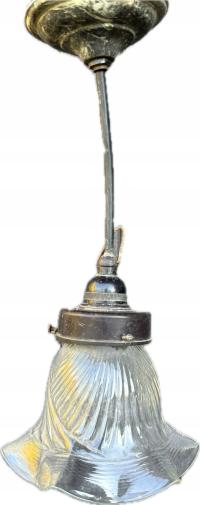 STARA LAMPA KLOSZ ZDOBIONY
