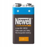 Литий-ионный аккумулятор Newell 9V (6F22) 500mah 1 шт.