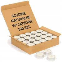 Podgrzewacze sojowe ręcznie robione tealight naturalne 100 szt 5h
