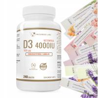 Witamina D3 4000 IU 240 tabl.– Mega Dawka dla Twojej Odporności + GRATIS