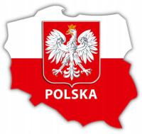 POLSKA GODŁO ORZEŁ mapka magnes na lodówkę CZ469