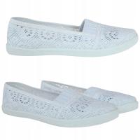 BALERINY KORONKOWE AŻUROWE BALERINKI DZIECIĘCE 6480 roz. 32